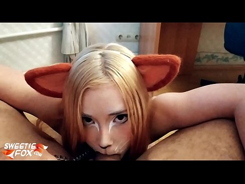 ❤️ Kitsune swallow dick agus cum na beul ❤❌ Bhidio porn leinn